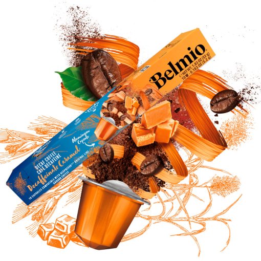 Belmio Koffeinmentes Caramel kávékapszula 10db (Nespresso kompatibilis)