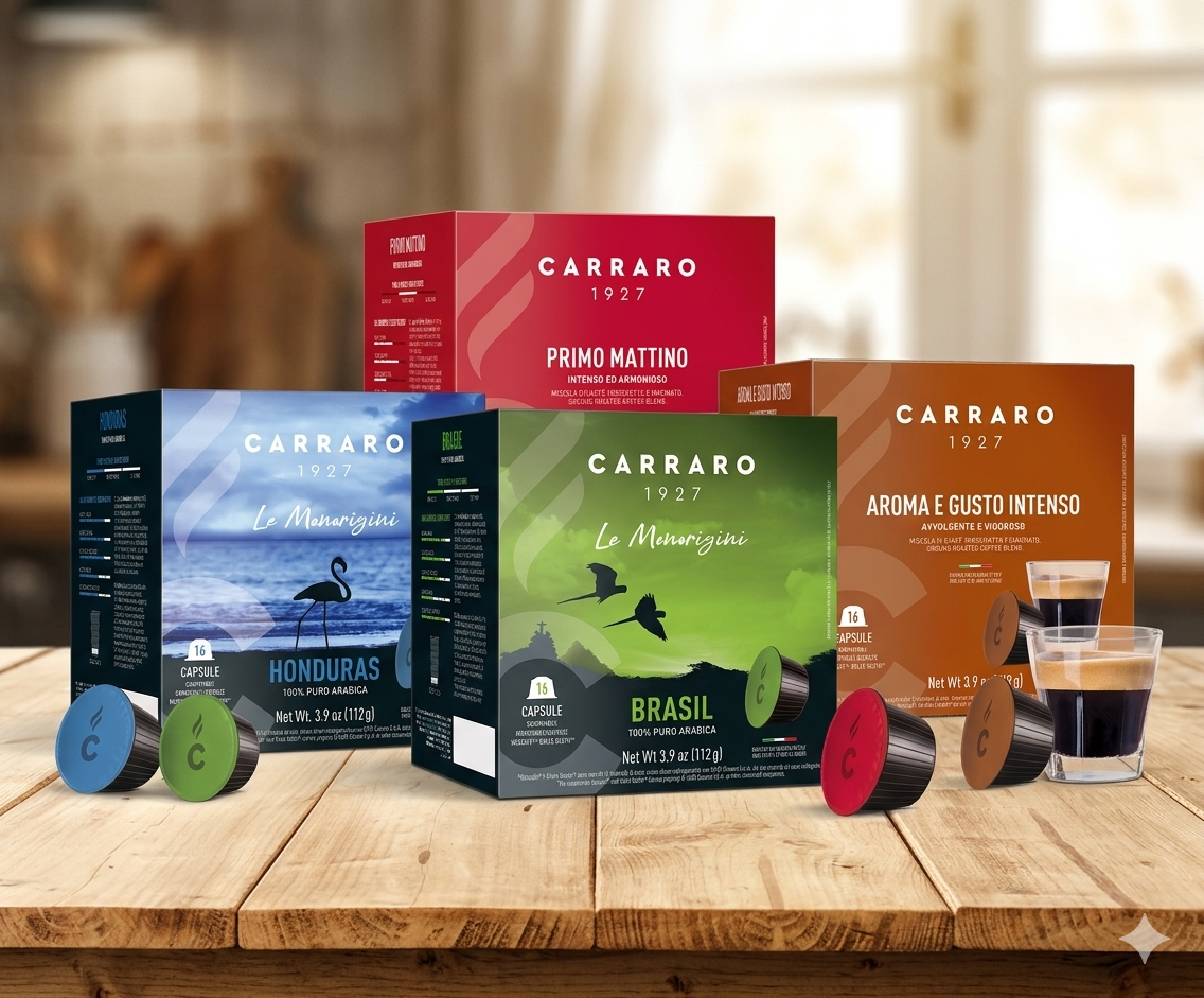 Bővítjük CARRARO Dolce Gusto kínálatunk: Ismerd meg az új, klasszikus és termőhelyi ízeket!